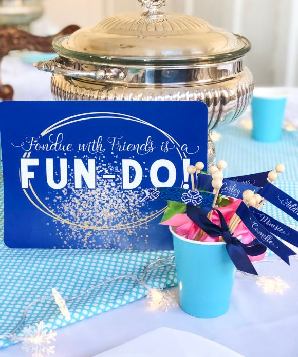 supper club fondue night fun do sign