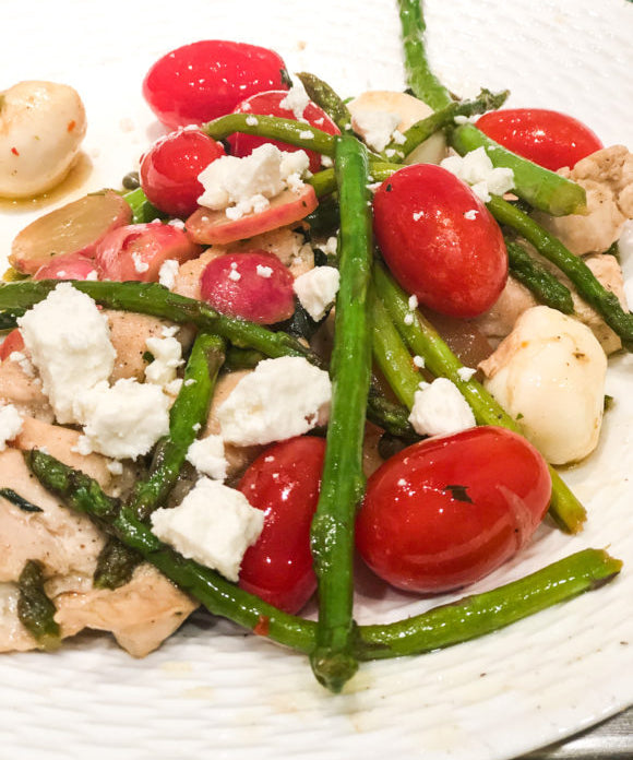 quick mediterranean chicken and vegetables