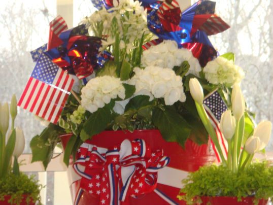 RED, WHITE, AND BLUE