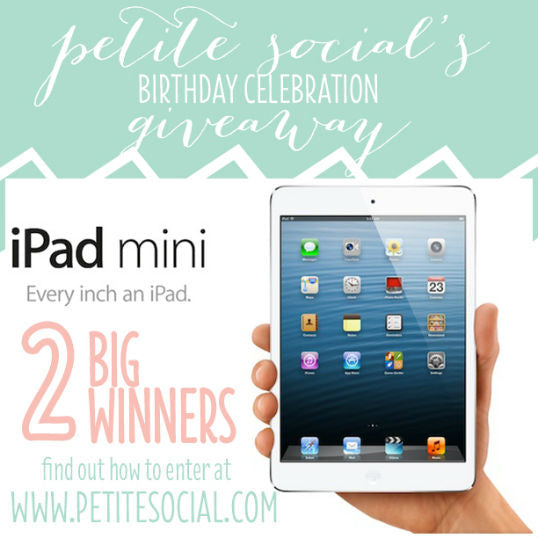 MINI IPAD GIVEAWAY (TWO OF THEM!)