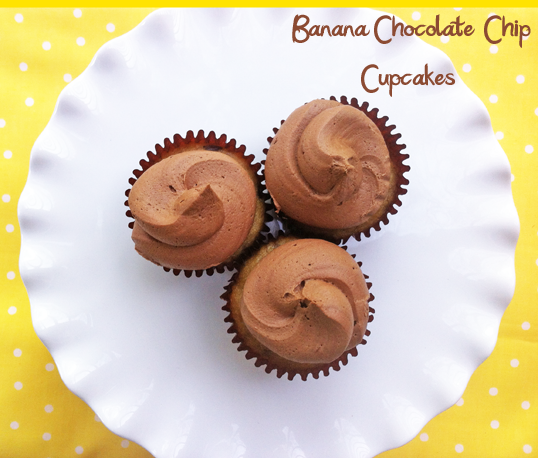 BANANA CHOCOLATE CHIP CUPCAKES