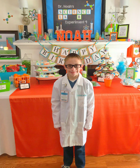 SCIENCE LAB BIRTHDAY PARTY IDEAS