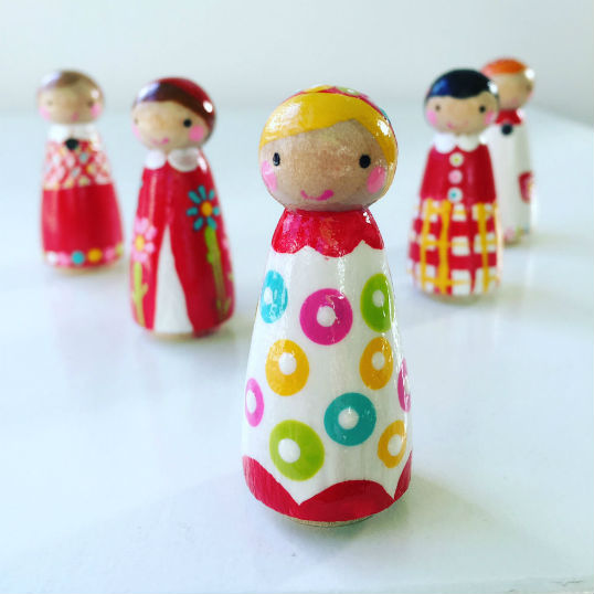 Mix and Match Spring Peg Dolls