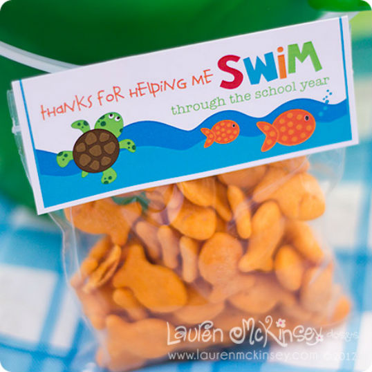 THANKS FOR HELPING ME SWIM! (Teacher Gifts)