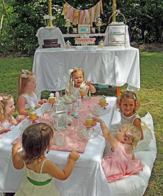 PINKIES UP SHABBY CHIC TEA PARTY