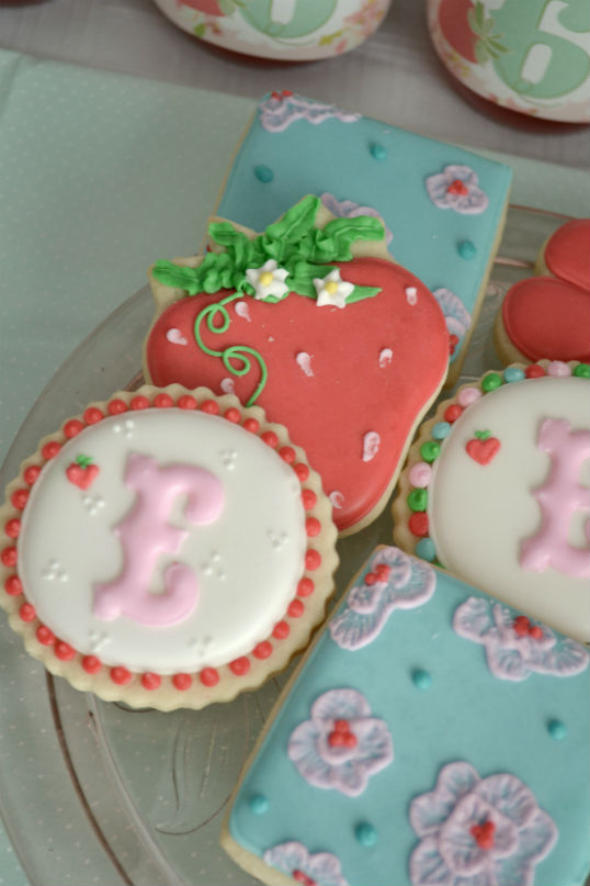 A strawberry shortcake themed baby shower hosted by my favorite