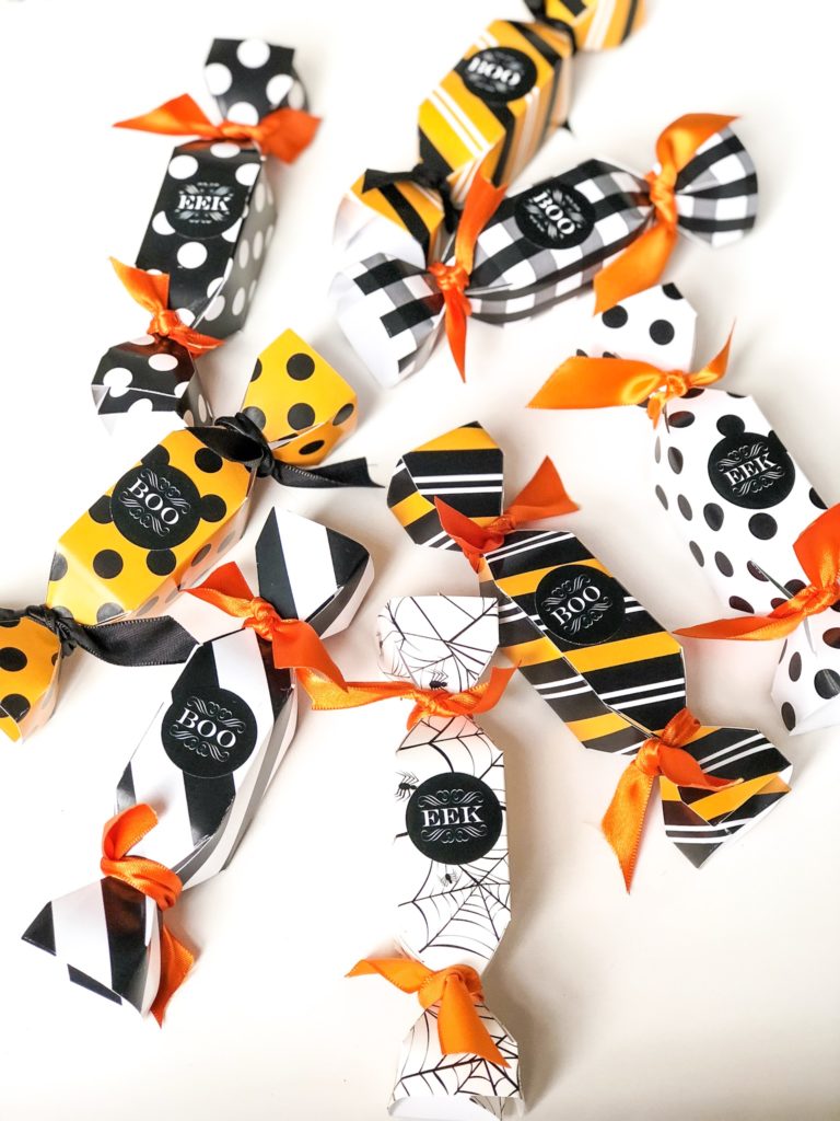 halloween candy box party favors shaped like candy