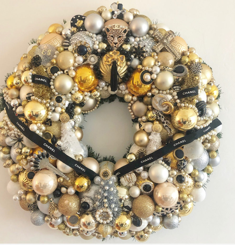 Chanel themed wreath by parker kennedy living