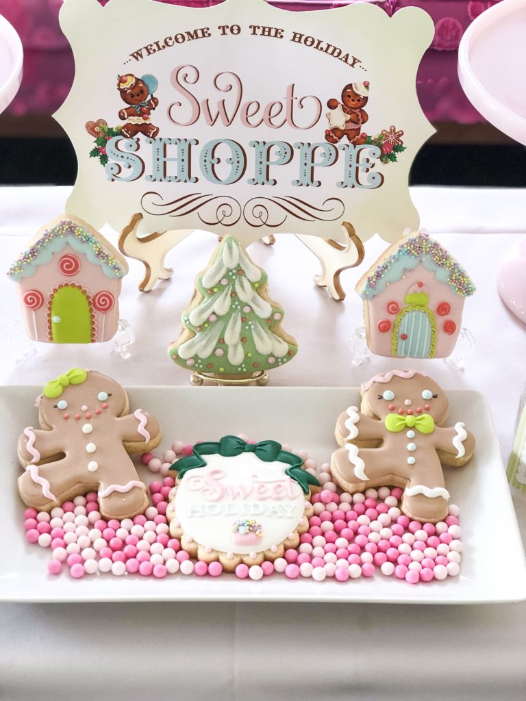 Sweet Shop Sign for milk and cookie holiday party
