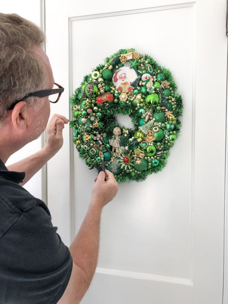 lance jackson perfecting his green jewelry wreath
