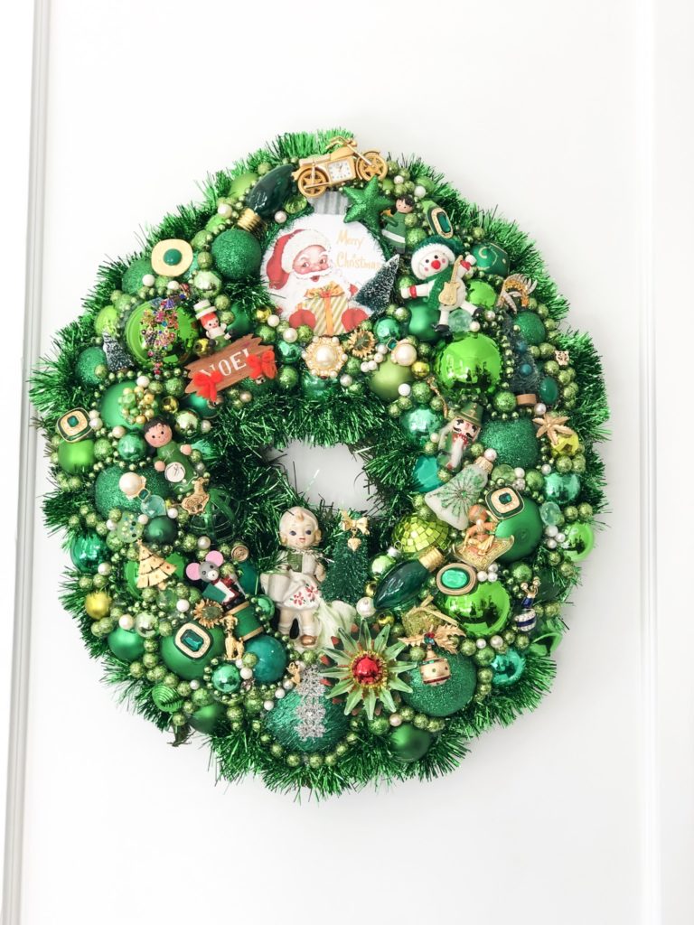 green jewelry wreath by parker kennedy living