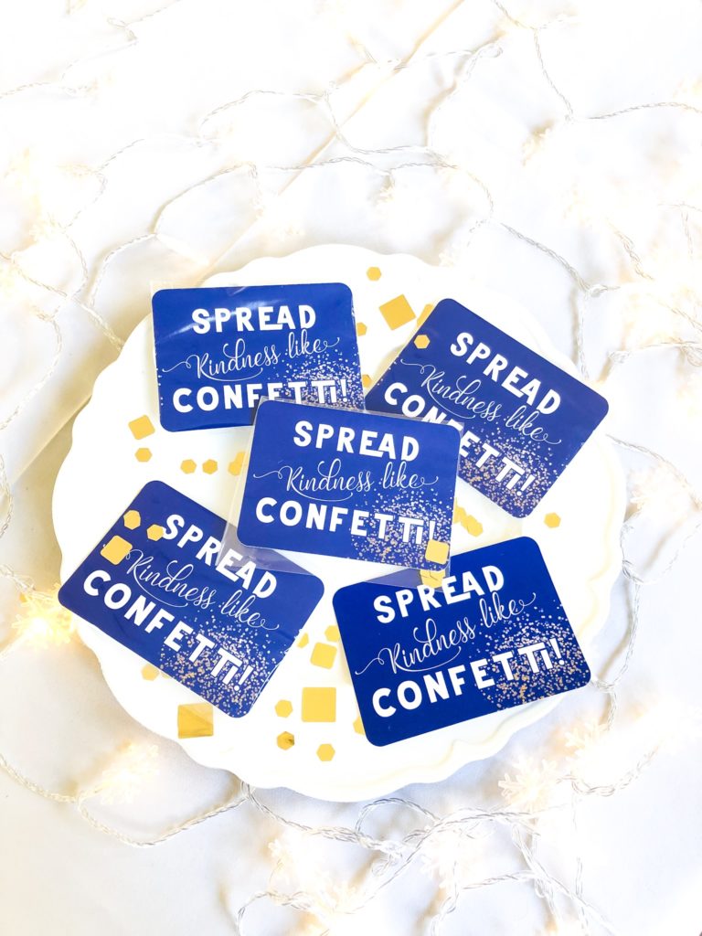 supper club activity throw kindness like confetti