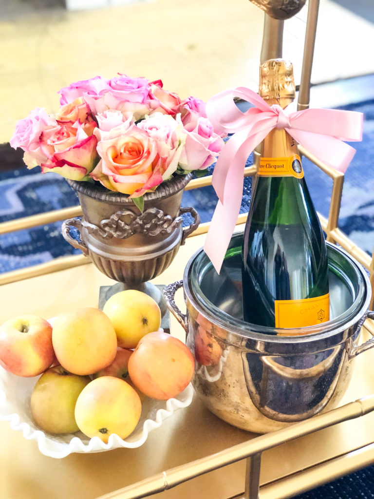 loving cup ice bucket with champagne