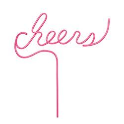 cheers word straw from parker kennedy living lydia loves