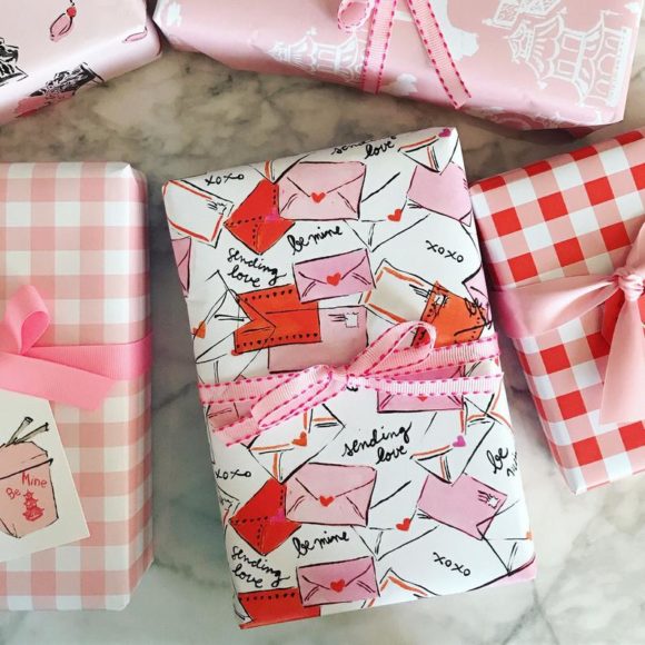 valentine wrapping paper