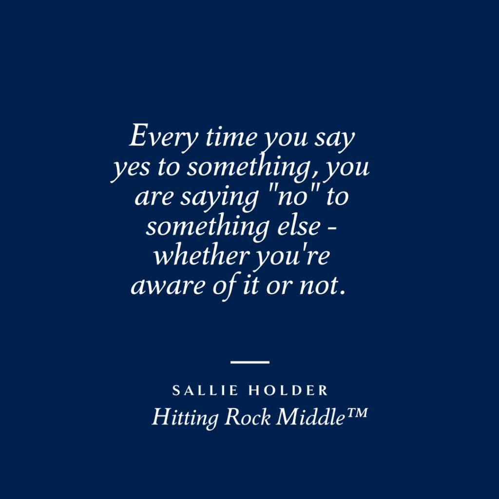 sallie holder author hitting rock middle quote saying no