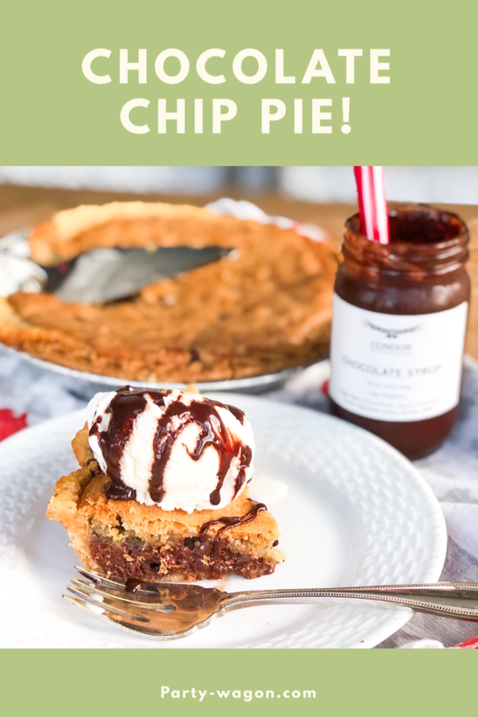 chocolate chip pie recipe cover