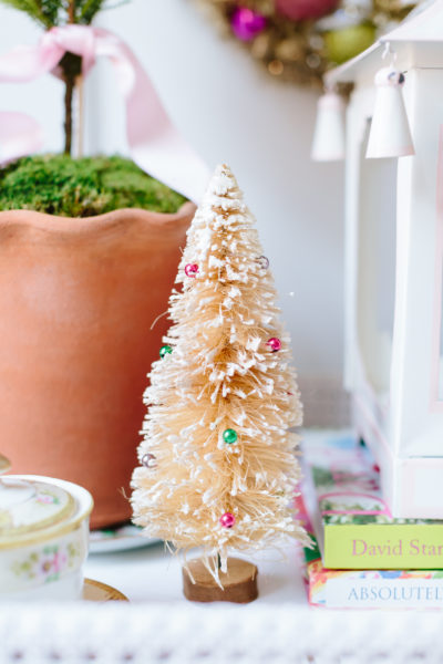 gold vintage bottle brush christmas tree