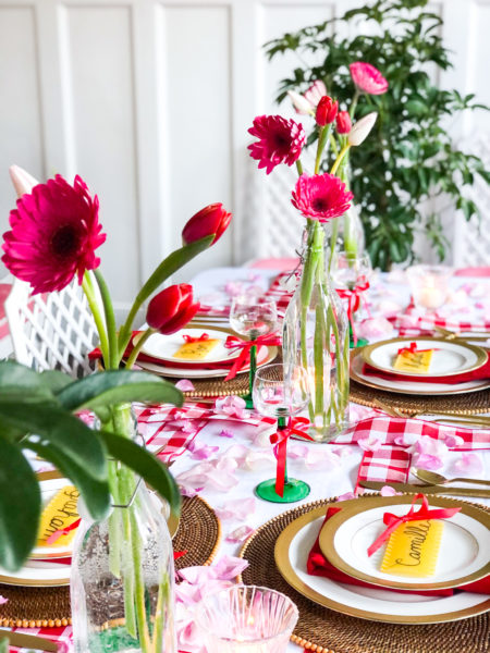 itlaian valentine dinner party table setting