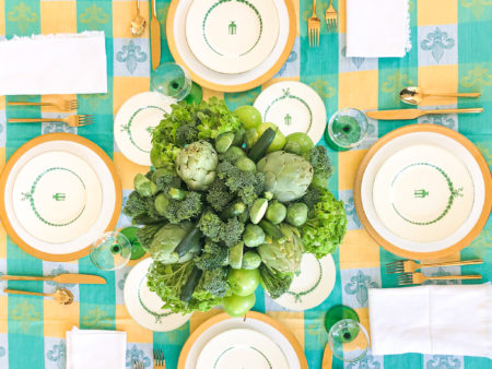 st patricks day table centerpiece horizontal