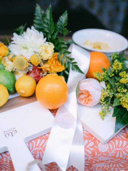 citrus party ideas for table vignettes