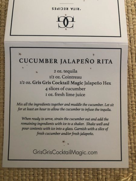 gris gris cocktail magic recipe cards