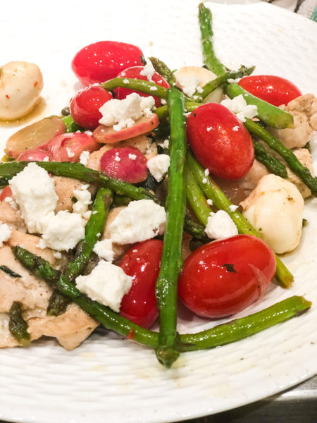 quick mediterranean chicken and vegetables